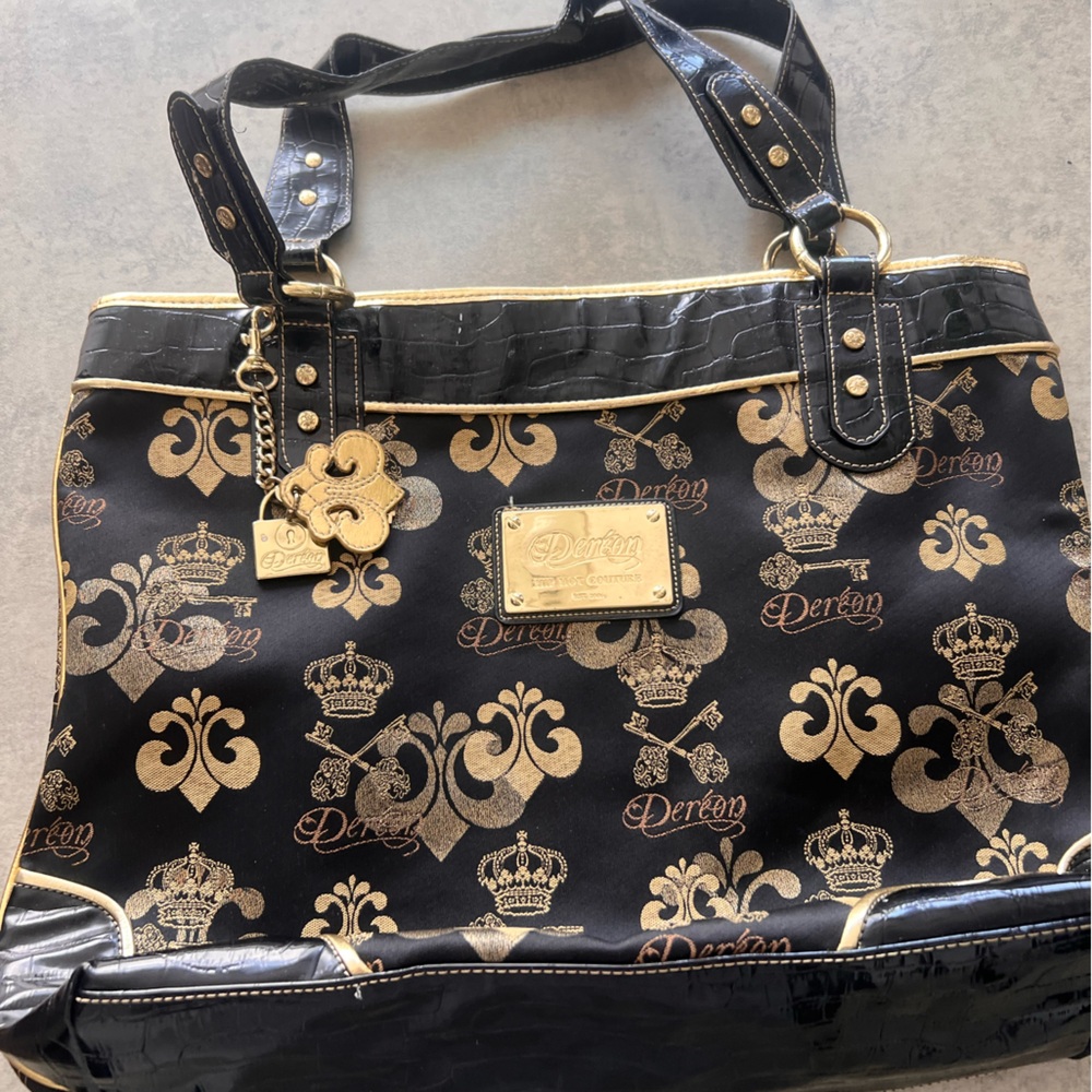 Elegant Black and Gold Tote Bag
